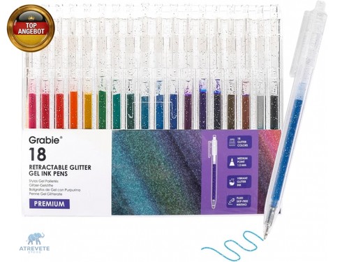 Glitzer gelstifte farben - glitzer,