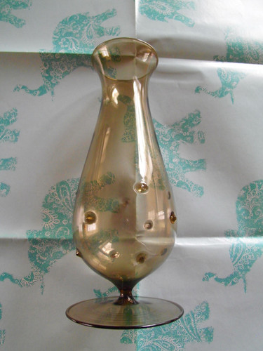 Glasvase mundgeblasen lauscha - glasvase,