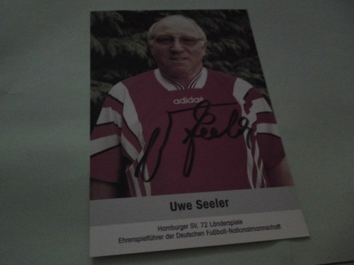 Autogrammkarte hsv uwe seeler - autogrammkarte,