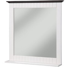 Spiegel aus Kiefernholz weiß