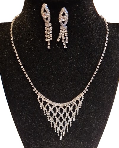 Strasskette collier mit - strasskette,