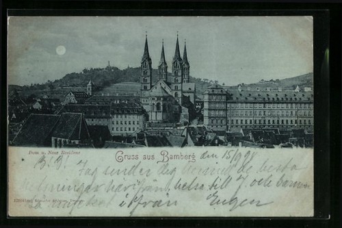 Mondschein bamberg dom und - bamberg,,