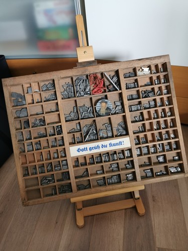Original setzkasten druckerei - setzkasten,