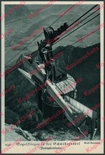 E. Baumann Segelflugzeug Fafnir Transport Seilbahn Predigtstuhl Reichenhall 1935