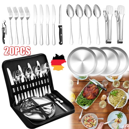 Campingbesteck set für - campingbesteck,
