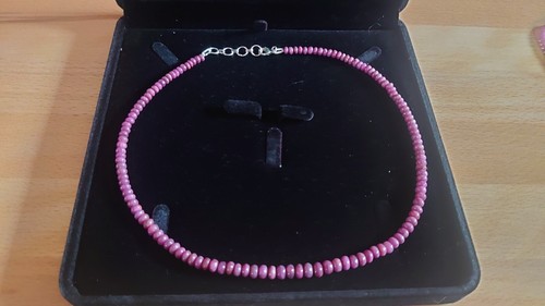 Edelsteinkette rubine 5 cm - edelsteinkette, 48,5