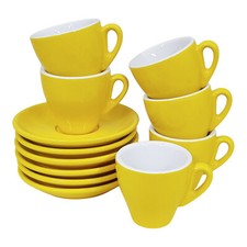 Espressotassen gelb dickwandig