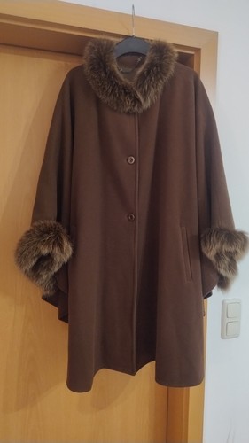 Damen luxus cape mantel - luxus,