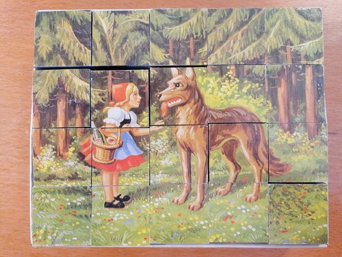 Altes würfelpuzzle märchen - würfelpuzzle,,
