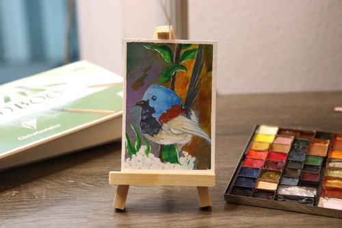 Aceo original gouache painting - aceo,
