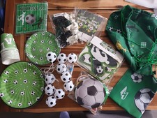 Fussball Kindergeburtstag Deko Set, Kinder Deko Fussball, verschiedene Artikel