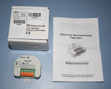 ELV FS20 WS1 Wechselschalter 1-Kanal inkl. OVP ,komp. mit Conrad ! TOP ZUSTAND !