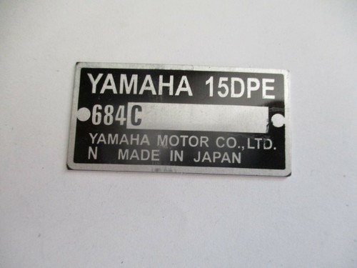 Typenschild schild yamaha - typenschild,