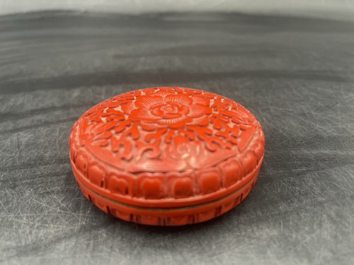 Runde rote chinesische - , lack