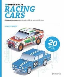Paper craft racing cars - paper,
