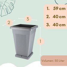 Pflanzkübel mit Unterssetzer