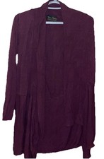 Bordeaux strickjacke Knitwear Weste Langarm Beige Strick Leger Look M Longjacke