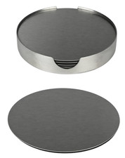 6 Gastro Edelstahl Untersetzer