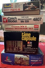 5 Militär Modellbau Sets Konvolut  1:35–1:100 unvollständig -Tamiya Czech Revell