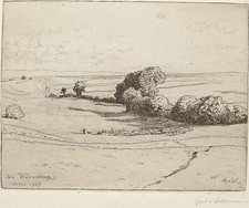 HANS RICHARD VON VOLKMANN - Bei Wasenberg - Radierung - 1907