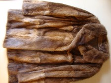 Echter Nutria- Pelzmantel