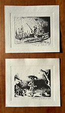 2x BABIC, Radierungen /