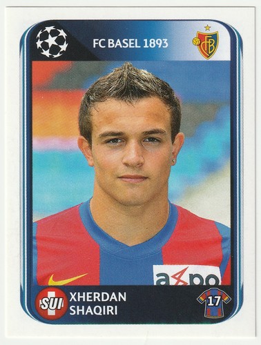 Xherdan shaqiri rookie sticker - shaqiri,