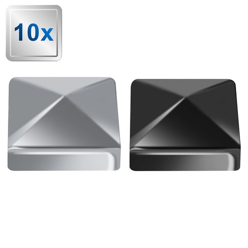 10x pfostenkappe pyramide - pfostenkappe,