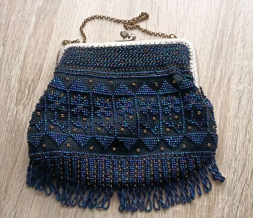 Handtasche perlenstickerei - handtasche,