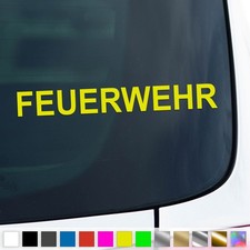 Feuerwehr Aufkleber Text