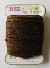 Stopfgarn Stopfwolle Garn Nähgarn Beilaufgarn Basteln schokobraun dunkelbraun