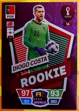 033🎅PANINI ADR. XL WM 22 - ROOKIE ++✳️DIOGO COSTA✳️Nr.14🎅