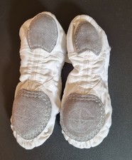 Wear Moi Ballettschläppchen Kind Leinen geteilte Sohle Ballettschuhe weiß Gr. 36