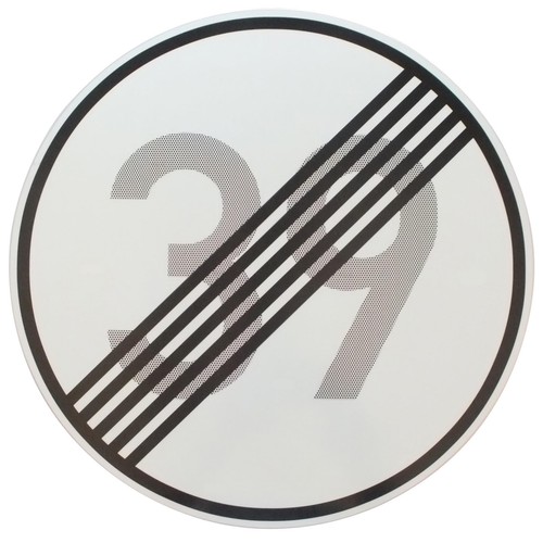Original verkehrszeichen ende - original,