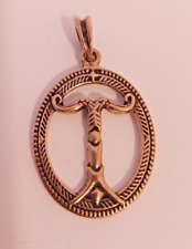 Irminsul kunstvoll verziert - Mittelalterlicher Anhänger aus Bronze