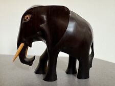 Holz Elefant Thailand Figur 11*9*5 cm groß Braun
