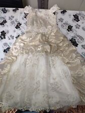 Kleid Prinzessin Festkleid Gr. 134-140 gold