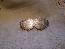 Antike Brosche 50 Pfennig 1877
