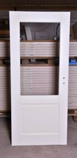 Landhaustür Innentür Zimmertür Weißlack 2-FG, Holz Glas Öffnung Lichtausschnitt,