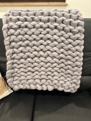 Gestrickte grobe strickdecke - gestrickte,