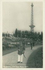 Ansichtskarte Berlin Ausstellung 700 Jahre 1937 Soldat Pickelhaube  (Nr.9150)
