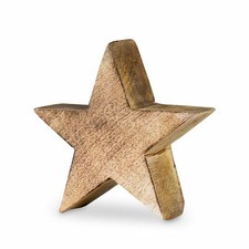 Stern 10-48cm Holzstern Mango