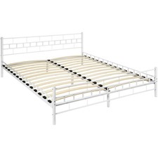 Metallbett mit lattenrost - metallbett,