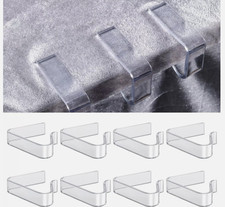 Tischdeckenclips transparent 8 x Tischdeckenclips/-griffe Tischdeckenhalter Klemmen