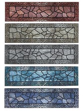 Stufenmatten 2er Set 24 x 90 cm Outdoor Gummi Treppenschutz witterungsbeständig