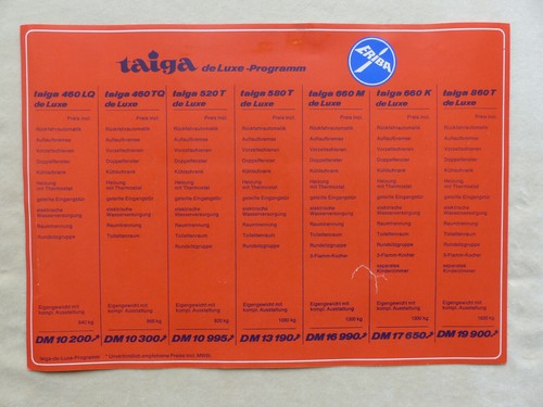 Eriba taiga deluxe - wohnwagen,