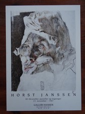 Horst Janssen   " Galleri Haaken, Oslo "  Plakat handsigniert