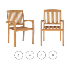 Stapelbare Gartenstühle