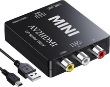 Mini AV to HDMI Video Audio Konverter 1080P 3 RCA CVBS zu HDMI Adapter Converter