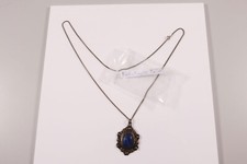 Kette Anhänger Martin Mayer Mainz Lapislazuli blau Silber 800 Antikschmuck